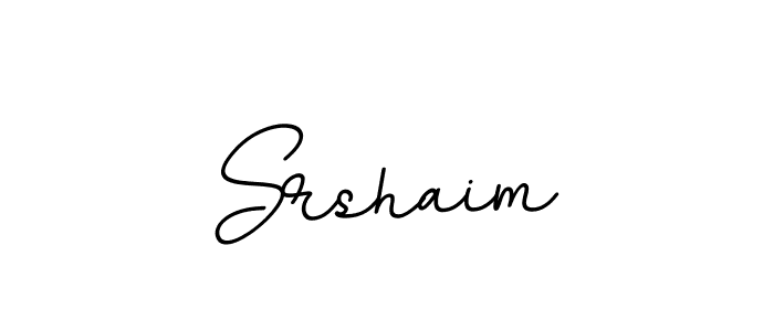 Design your own signature with our free online signature maker. With this signature software, you can create a handwritten (BallpointsItalic-DORy9) signature for name Srshaim. Srshaim signature style 11 images and pictures png