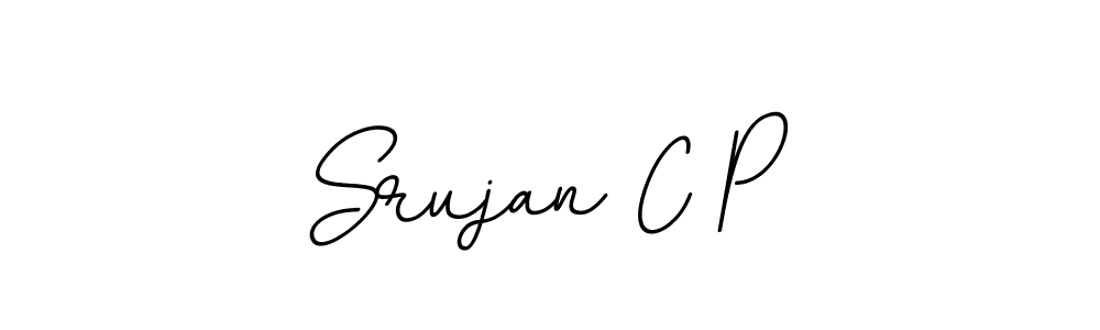 This is the best signature style for the Srujan C P name. Also you like these signature font (BallpointsItalic-DORy9). Mix name signature. Srujan C P signature style 11 images and pictures png