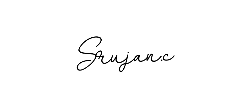 Design your own signature with our free online signature maker. With this signature software, you can create a handwritten (BallpointsItalic-DORy9) signature for name Srujan.c. Srujan.c signature style 11 images and pictures png