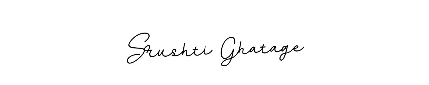 You should practise on your own different ways (BallpointsItalic-DORy9) to write your name (Srushti Ghatage) in signature. don't let someone else do it for you. Srushti Ghatage signature style 11 images and pictures png