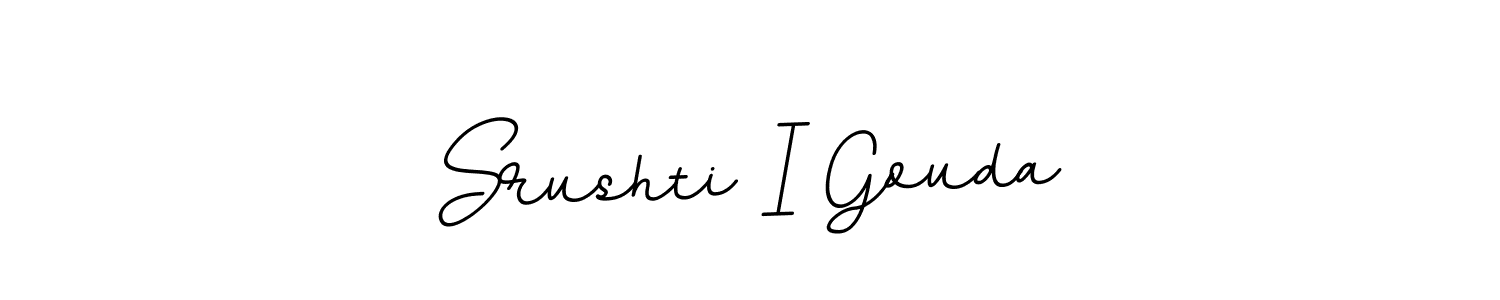 How to make Srushti I Gouda signature? BallpointsItalic-DORy9 is a professional autograph style. Create handwritten signature for Srushti I Gouda name. Srushti I Gouda signature style 11 images and pictures png