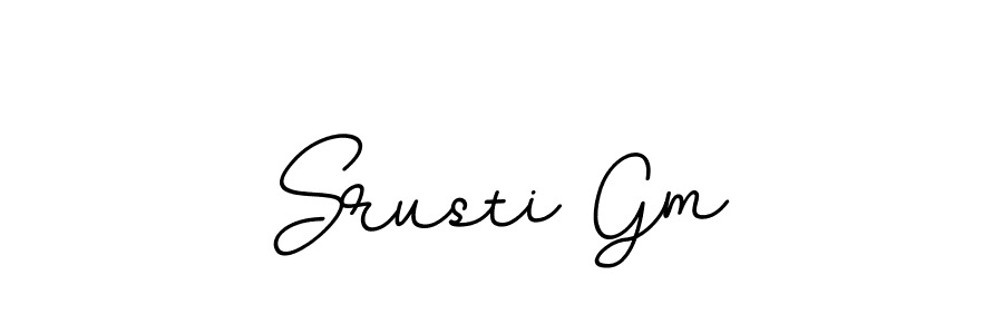 This is the best signature style for the Srusti Gm name. Also you like these signature font (BallpointsItalic-DORy9). Mix name signature. Srusti Gm signature style 11 images and pictures png