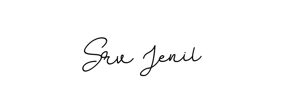 This is the best signature style for the Srv Jenil name. Also you like these signature font (BallpointsItalic-DORy9). Mix name signature. Srv Jenil signature style 11 images and pictures png