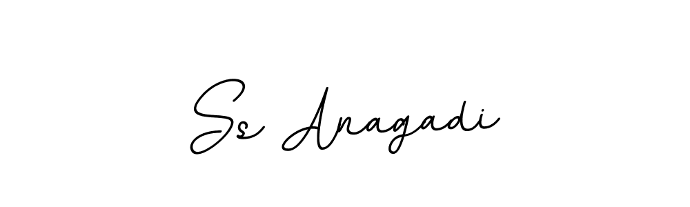 How to make Ss Anagadi name signature. Use BallpointsItalic-DORy9 style for creating short signs online. This is the latest handwritten sign. Ss Anagadi signature style 11 images and pictures png