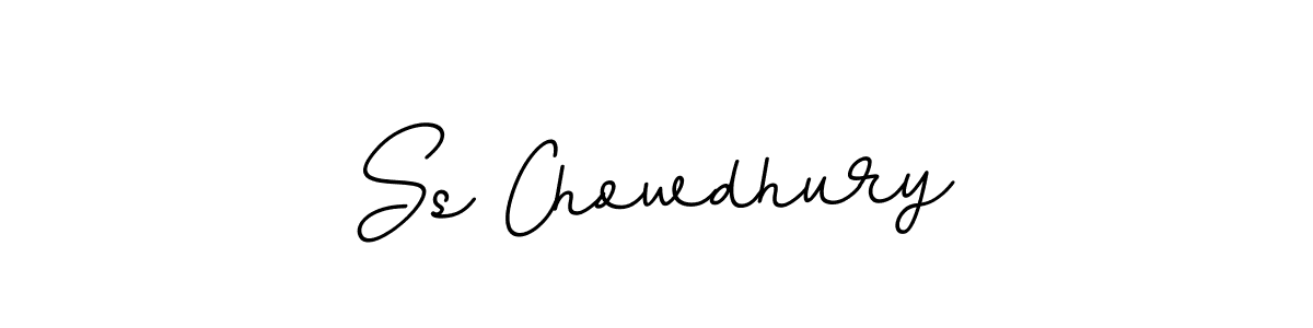 How to make Ss Chowdhury name signature. Use BallpointsItalic-DORy9 style for creating short signs online. This is the latest handwritten sign. Ss Chowdhury signature style 11 images and pictures png