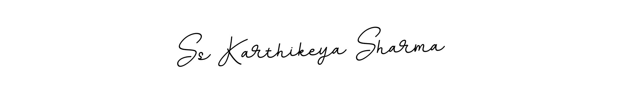 How to make Ss Karthikeya Sharma name signature. Use BallpointsItalic-DORy9 style for creating short signs online. This is the latest handwritten sign. Ss Karthikeya Sharma signature style 11 images and pictures png