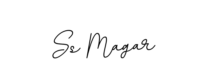 Create a beautiful signature design for name Ss Magar. With this signature (BallpointsItalic-DORy9) fonts, you can make a handwritten signature for free. Ss Magar signature style 11 images and pictures png