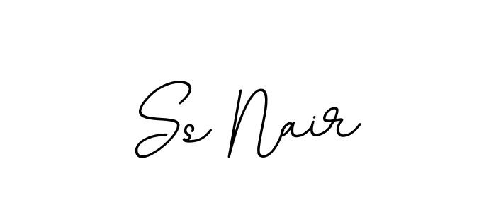 if you are searching for the best signature style for your name Ss Nair. so please give up your signature search. here we have designed multiple signature styles  using BallpointsItalic-DORy9. Ss Nair signature style 11 images and pictures png