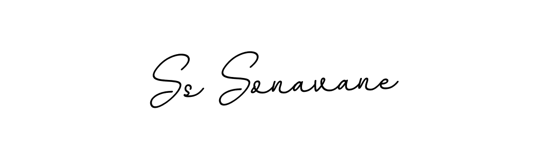 Design your own signature with our free online signature maker. With this signature software, you can create a handwritten (BallpointsItalic-DORy9) signature for name Ss Sonavane. Ss Sonavane signature style 11 images and pictures png