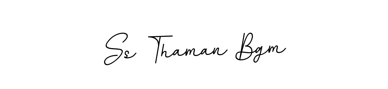 Ss Thaman Bgm stylish signature style. Best Handwritten Sign (BallpointsItalic-DORy9) for my name. Handwritten Signature Collection Ideas for my name Ss Thaman Bgm. Ss Thaman Bgm signature style 11 images and pictures png