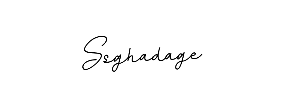 Use a signature maker to create a handwritten signature online. With this signature software, you can design (BallpointsItalic-DORy9) your own signature for name Ssghadage. Ssghadage signature style 11 images and pictures png