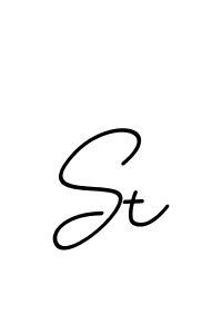 How to make St signature? BallpointsItalic-DORy9 is a professional autograph style. Create handwritten signature for St name. St signature style 11 images and pictures png