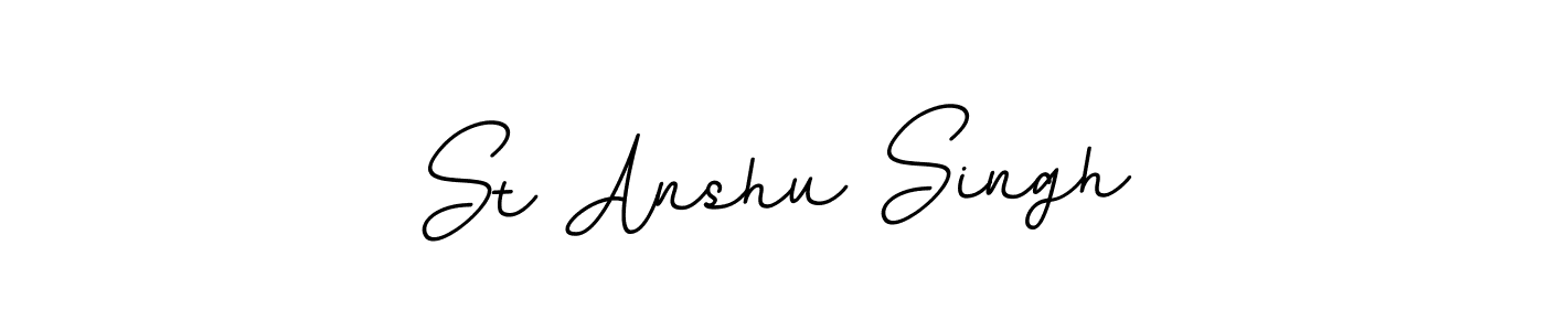 Check out images of Autograph of St Anshu Singh name. Actor St Anshu Singh Signature Style. BallpointsItalic-DORy9 is a professional sign style online. St Anshu Singh signature style 11 images and pictures png