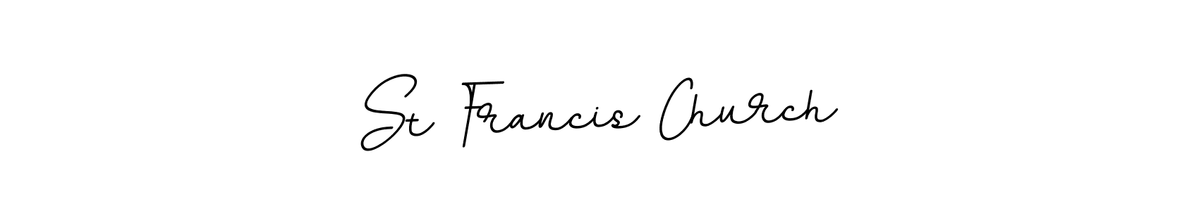Design your own signature with our free online signature maker. With this signature software, you can create a handwritten (BallpointsItalic-DORy9) signature for name St Francis Church. St Francis Church signature style 11 images and pictures png