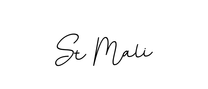 You should practise on your own different ways (BallpointsItalic-DORy9) to write your name (St Mali) in signature. don't let someone else do it for you. St Mali signature style 11 images and pictures png