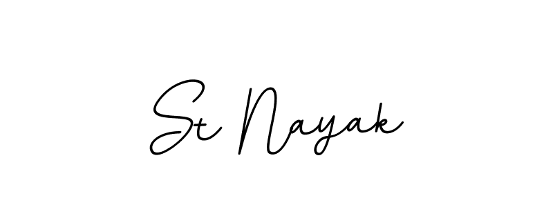 Design your own signature with our free online signature maker. With this signature software, you can create a handwritten (BallpointsItalic-DORy9) signature for name St Nayak. St Nayak signature style 11 images and pictures png