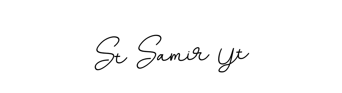 Also You can easily find your signature by using the search form. We will create St Samir Yt name handwritten signature images for you free of cost using BallpointsItalic-DORy9 sign style. St Samir Yt signature style 11 images and pictures png