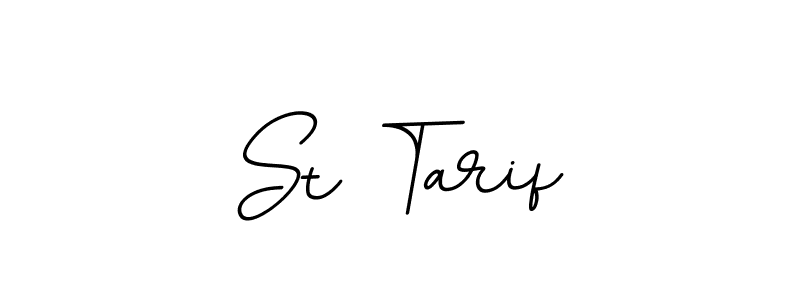 How to make St Tarif name signature. Use BallpointsItalic-DORy9 style for creating short signs online. This is the latest handwritten sign. St Tarif signature style 11 images and pictures png