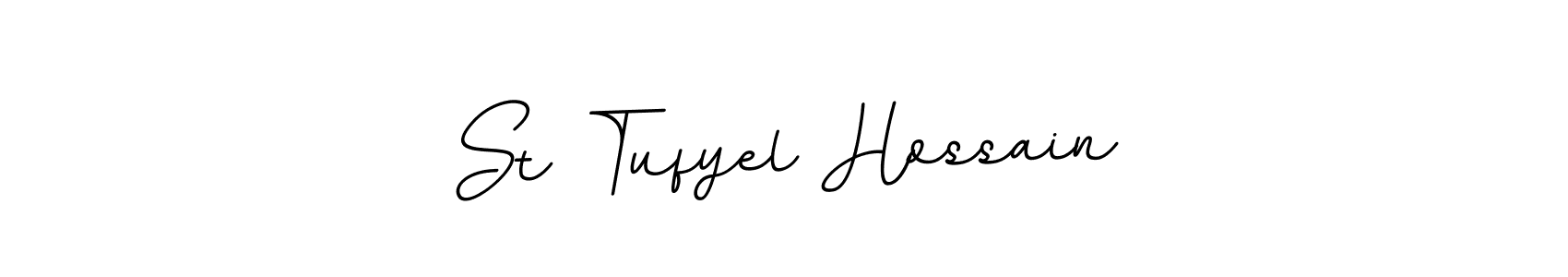 St Tufyel Hossain stylish signature style. Best Handwritten Sign (BallpointsItalic-DORy9) for my name. Handwritten Signature Collection Ideas for my name St Tufyel Hossain. St Tufyel Hossain signature style 11 images and pictures png