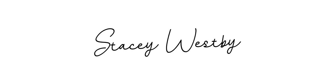 How to make Stacey Westby name signature. Use BallpointsItalic-DORy9 style for creating short signs online. This is the latest handwritten sign. Stacey Westby signature style 11 images and pictures png