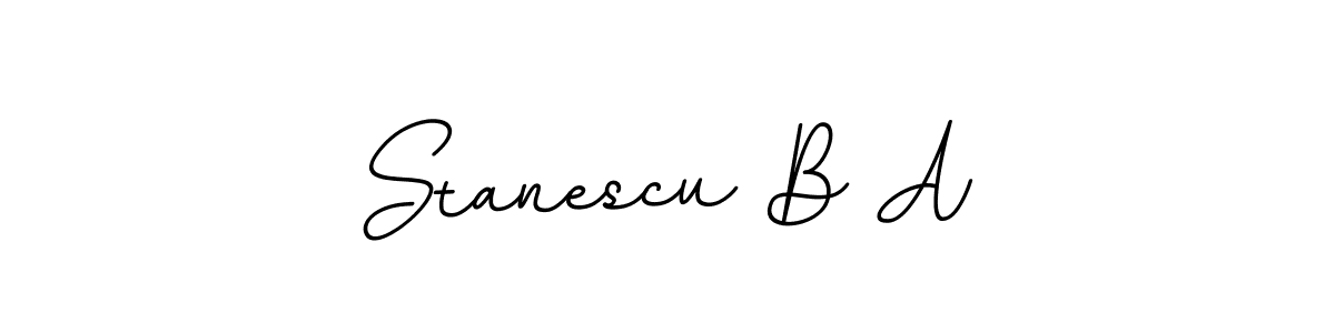 Create a beautiful signature design for name Stanescu B A. With this signature (BallpointsItalic-DORy9) fonts, you can make a handwritten signature for free. Stanescu B A signature style 11 images and pictures png