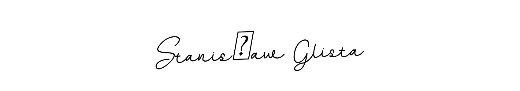 Create a beautiful signature design for name Stanisław Glista. With this signature (BallpointsItalic-DORy9) fonts, you can make a handwritten signature for free. Stanisław Glista signature style 11 images and pictures png