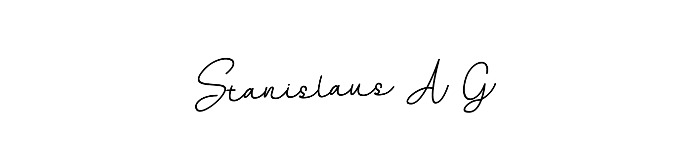 if you are searching for the best signature style for your name Stanislaus A G. so please give up your signature search. here we have designed multiple signature styles  using BallpointsItalic-DORy9. Stanislaus A G signature style 11 images and pictures png