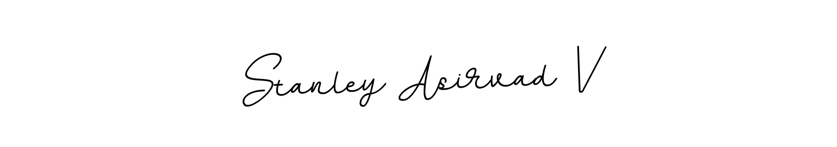 How to make Stanley Asirvad V name signature. Use BallpointsItalic-DORy9 style for creating short signs online. This is the latest handwritten sign. Stanley Asirvad V signature style 11 images and pictures png