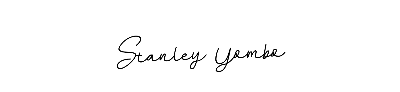 Stanley Yombo stylish signature style. Best Handwritten Sign (BallpointsItalic-DORy9) for my name. Handwritten Signature Collection Ideas for my name Stanley Yombo. Stanley Yombo signature style 11 images and pictures png