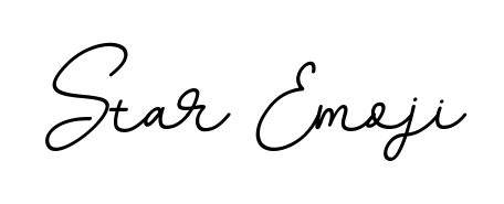 Looking for an artistic signature for Star Emoji? The BallpointsItalic-DORy9 calligraphy style gives a sophisticated flow suitable for business cards and emails. Star Emoji signature style 11 images and pictures png