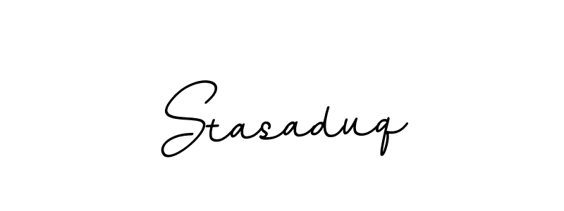 Make a beautiful signature design for name Stasaduq. With this signature (BallpointsItalic-DORy9) style, you can create a handwritten signature for free. Stasaduq signature style 11 images and pictures png