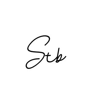 How to make Stb name signature. Use BallpointsItalic-DORy9 style for creating short signs online. This is the latest handwritten sign. Stb signature style 11 images and pictures png