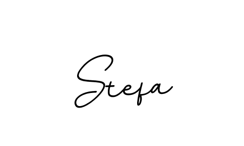 Create a beautiful signature design for name Stefa. With this signature (BallpointsItalic-DORy9) fonts, you can make a handwritten signature for free. Stefa signature style 11 images and pictures png