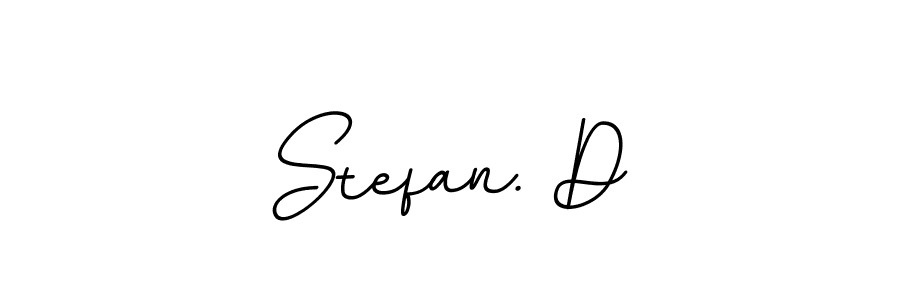Design your own signature with our free online signature maker. With this signature software, you can create a handwritten (BallpointsItalic-DORy9) signature for name Stefan. D. Stefan. D signature style 11 images and pictures png