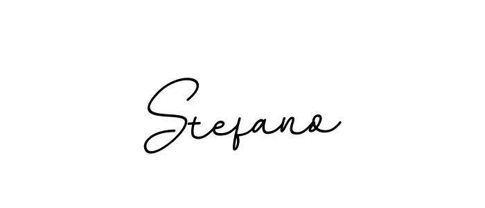 Make a beautiful signature design for name Stefano. With this signature (BallpointsItalic-DORy9) style, you can create a handwritten signature for free. Stefano signature style 11 images and pictures png