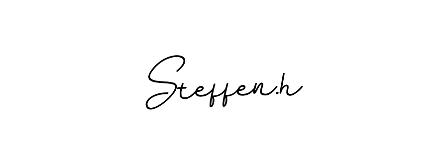 Use a signature maker to create a handwritten signature online. With this signature software, you can design (BallpointsItalic-DORy9) your own signature for name Steffen.h. Steffen.h signature style 11 images and pictures png