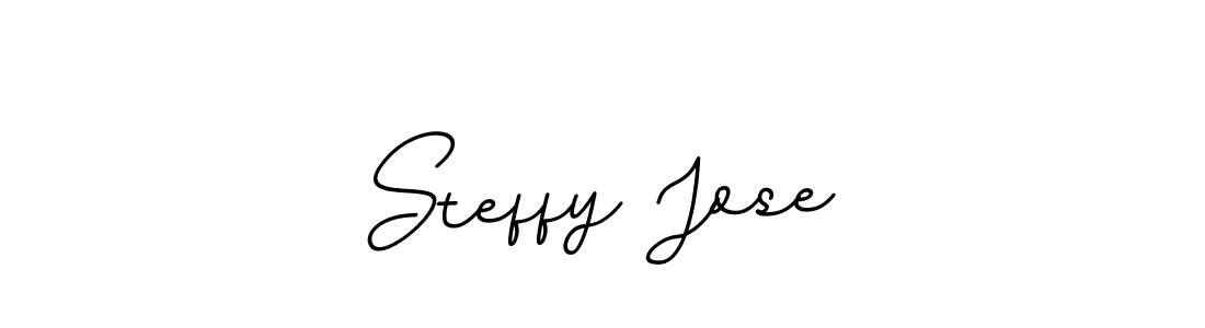 Design your own signature with our free online signature maker. With this signature software, you can create a handwritten (BallpointsItalic-DORy9) signature for name Steffy Jose. Steffy Jose signature style 11 images and pictures png