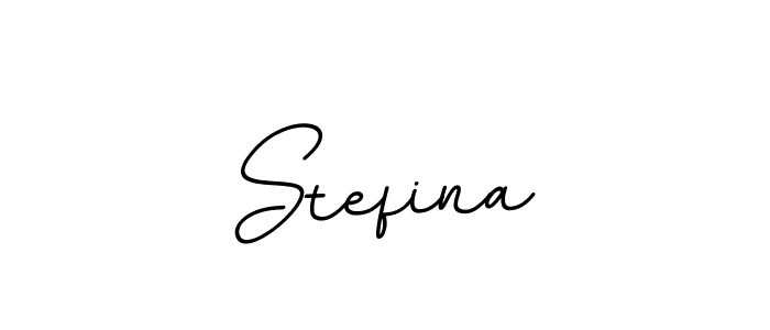Make a beautiful signature design for name Stefina. With this signature (BallpointsItalic-DORy9) style, you can create a handwritten signature for free. Stefina signature style 11 images and pictures png