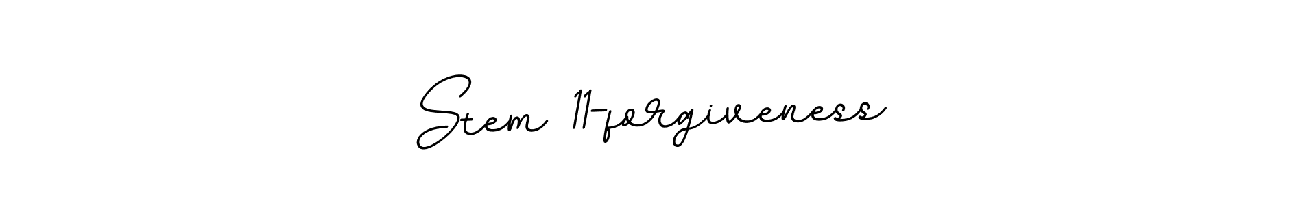 Design your own signature with our free online signature maker. With this signature software, you can create a handwritten (BallpointsItalic-DORy9) signature for name Stem 11-forgiveness. Stem 11-forgiveness signature style 11 images and pictures png