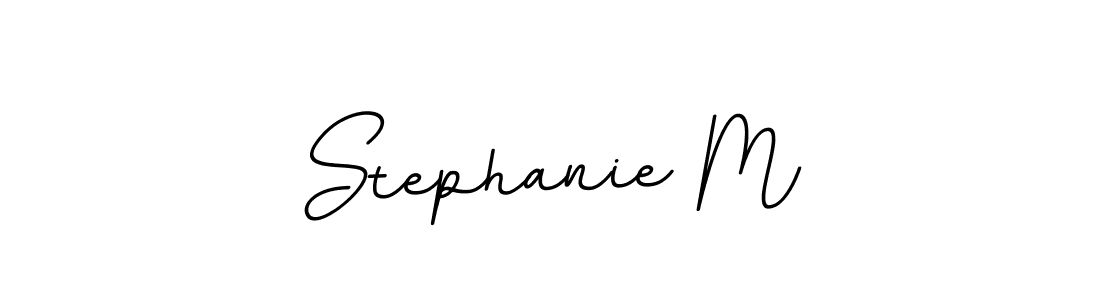 Stephanie M stylish signature style. Best Handwritten Sign (BallpointsItalic-DORy9) for my name. Handwritten Signature Collection Ideas for my name Stephanie M. Stephanie M signature style 11 images and pictures png