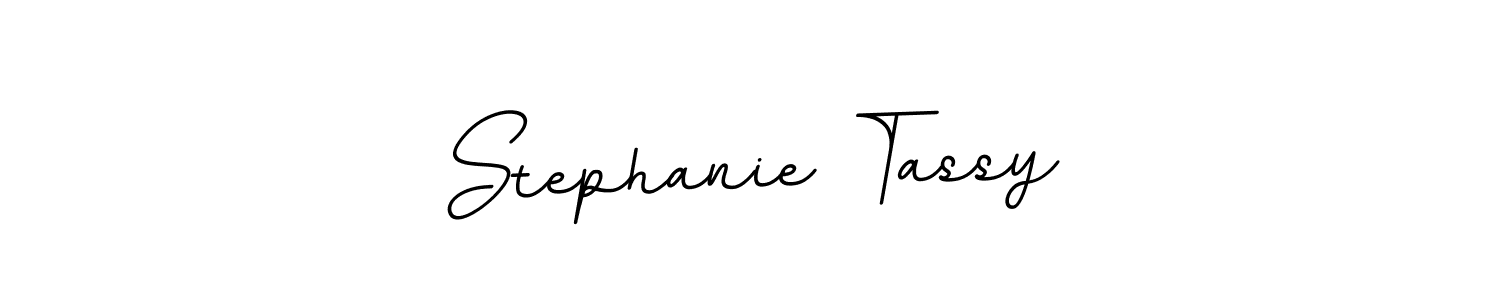 How to make Stephanie Tassy name signature. Use BallpointsItalic-DORy9 style for creating short signs online. This is the latest handwritten sign. Stephanie Tassy signature style 11 images and pictures png