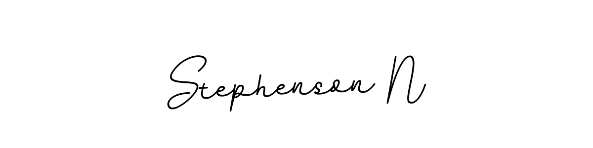 Use a signature maker to create a handwritten signature online. With this signature software, you can design (BallpointsItalic-DORy9) your own signature for name Stephenson N. Stephenson N signature style 11 images and pictures png