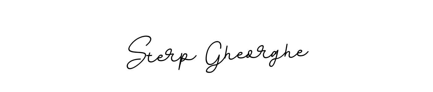 Use a signature maker to create a handwritten signature online. With this signature software, you can design (BallpointsItalic-DORy9) your own signature for name Sterp Gheorghe. Sterp Gheorghe signature style 11 images and pictures png