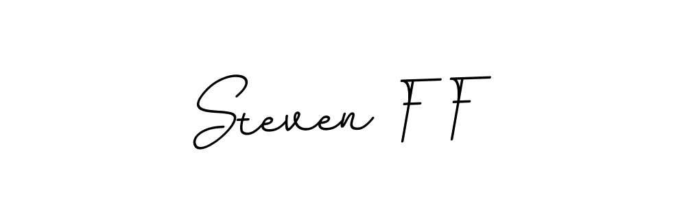 Make a beautiful signature design for name Steven F F. With this signature (BallpointsItalic-DORy9) style, you can create a handwritten signature for free. Steven F F signature style 11 images and pictures png