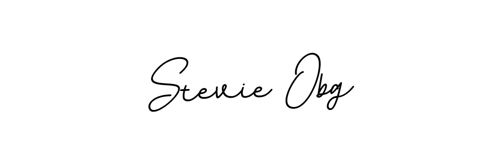 How to make Stevie Obg name signature. Use BallpointsItalic-DORy9 style for creating short signs online. This is the latest handwritten sign. Stevie Obg signature style 11 images and pictures png