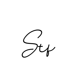 Use a signature maker to create a handwritten signature online. With this signature software, you can design (BallpointsItalic-DORy9) your own signature for name Stf. Stf signature style 11 images and pictures png