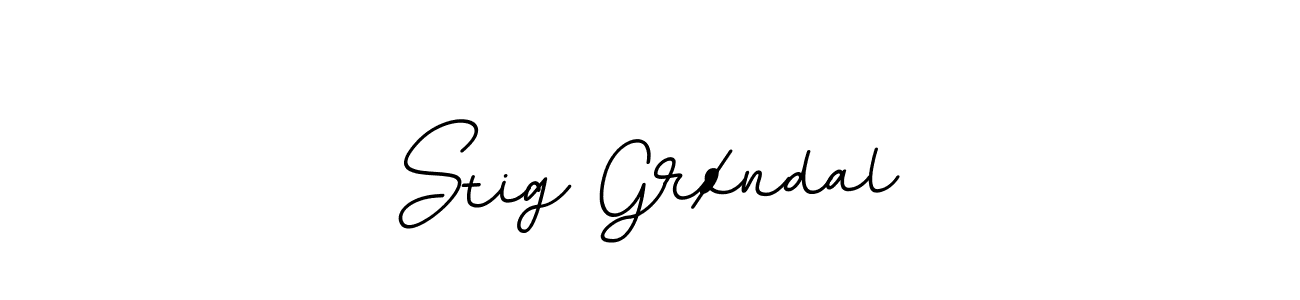 The best way (BallpointsItalic-DORy9) to make a short signature is to pick only two or three words in your name. The name Stig Grøndal include a total of six letters. For converting this name. Stig Grøndal signature style 11 images and pictures png