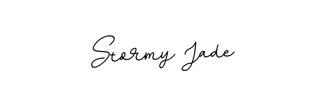 Make a beautiful signature design for name Stormy Jade. With this signature (BallpointsItalic-DORy9) style, you can create a handwritten signature for free. Stormy Jade signature style 11 images and pictures png