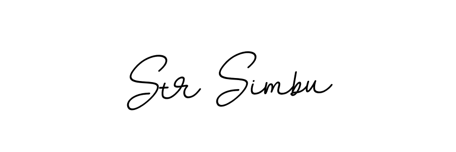 Create a beautiful signature design for name Str Simbu. With this signature (BallpointsItalic-DORy9) fonts, you can make a handwritten signature for free. Str Simbu signature style 11 images and pictures png
