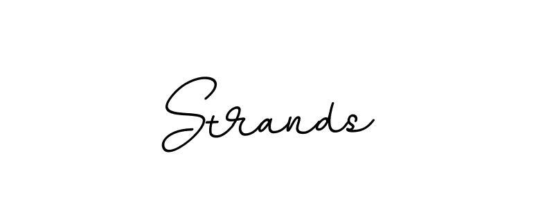 Make a beautiful signature design for name Strands . With this signature (BallpointsItalic-DORy9) style, you can create a handwritten signature for free. Strands  signature style 11 images and pictures png